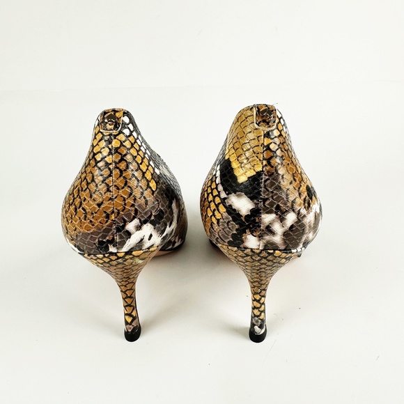 Kate Spade New York Sonia Snakeskin Embossed Leather Pointed Toe Pump 9.5 Heels - Picture 13 of 15